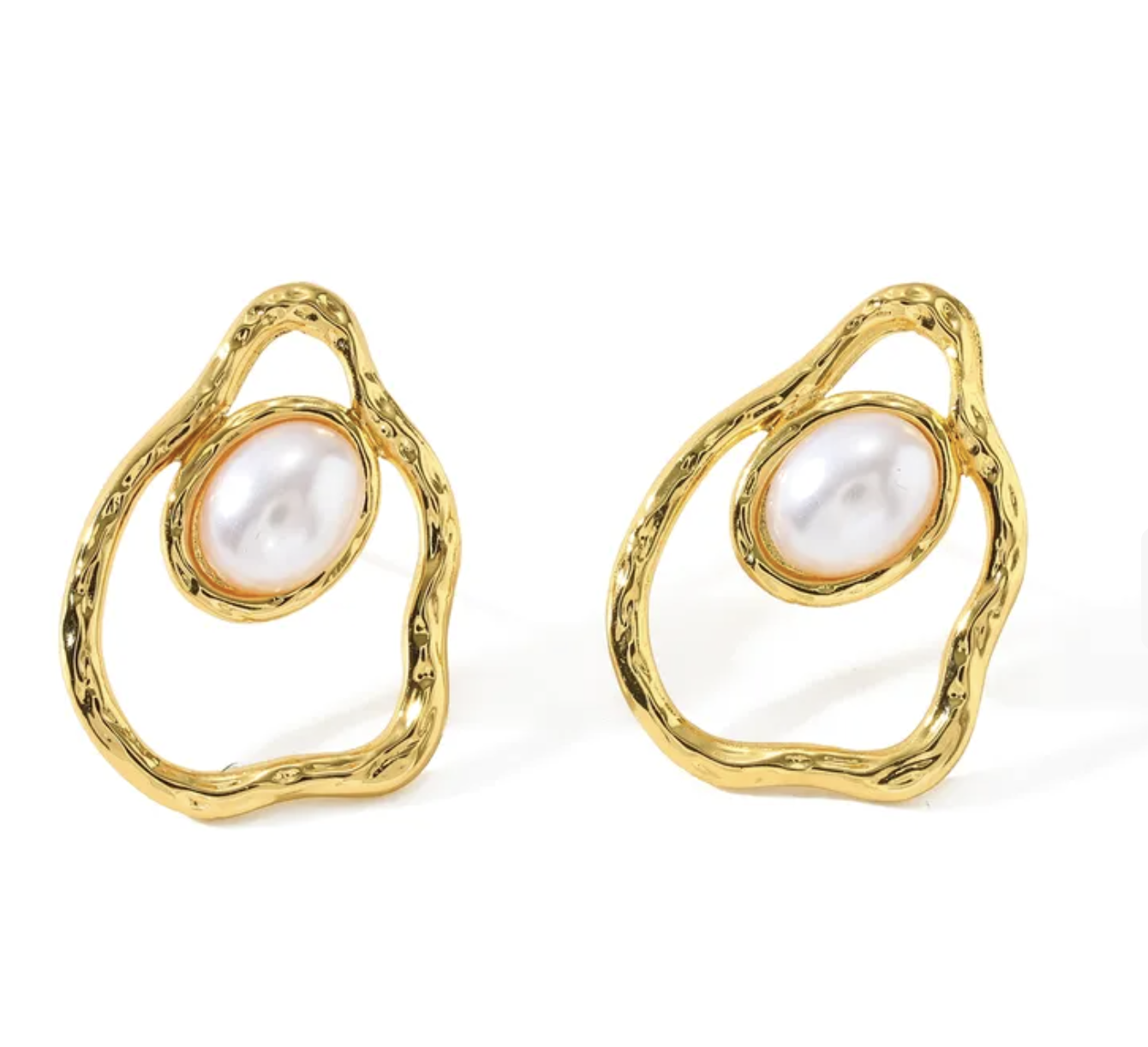 Boucles d'oreilles perle sauvage